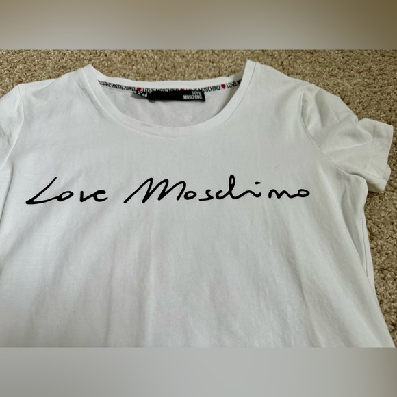 Love Moschino White Short Sleeve Tee - Picture 3 of 6